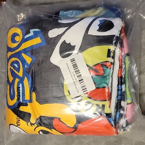 Assholes Live Forever STICKERS Multicolor Single Sided Blanket 5' x 5' ALF - Picture 2 of 5